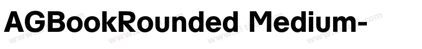 AGBookRounded Medium字体转换